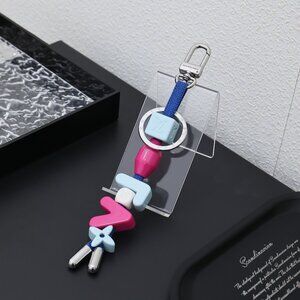 Louis Vuitton Colorful "LV" Letter Bag Charm/Keychain